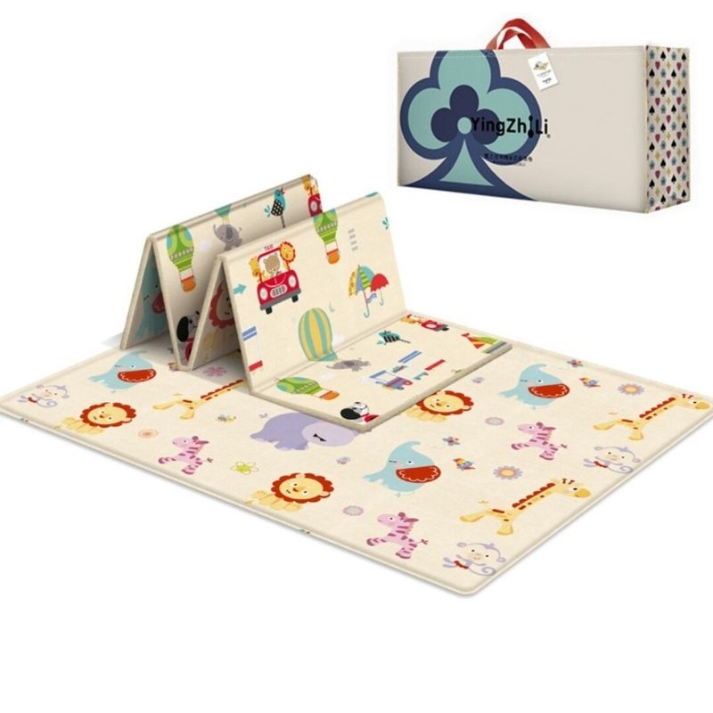 HOMCOM Tapis de jeu enfant pliable antidérapant - tapis de sol