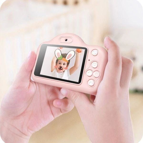Kiddinouille - Appareil photo numérique pour enfant en forme de grenouille  - Appareils photos numériques pour enfants