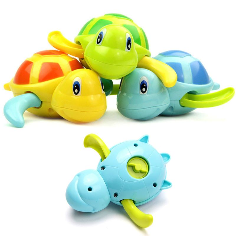 Lot de 4 jouets de bain amusants pour bébé - Tortues de natation et dauphin  - Jouets sensoriels pour bébés garçons et filles à partir de 6 mois :  : Jeux et Jouets