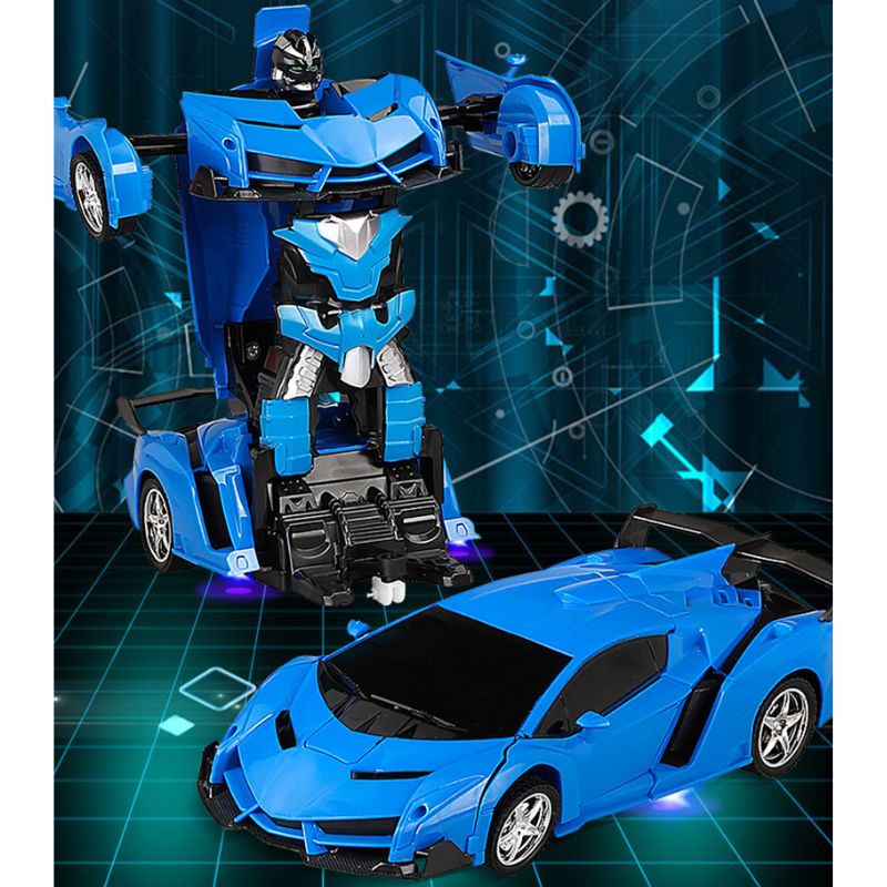 Transformer La Voiture Télécommandée pour Garçons Voiture Telecommande  Robot Voiture Jouet Transformable Jouets Transformers p[113]
