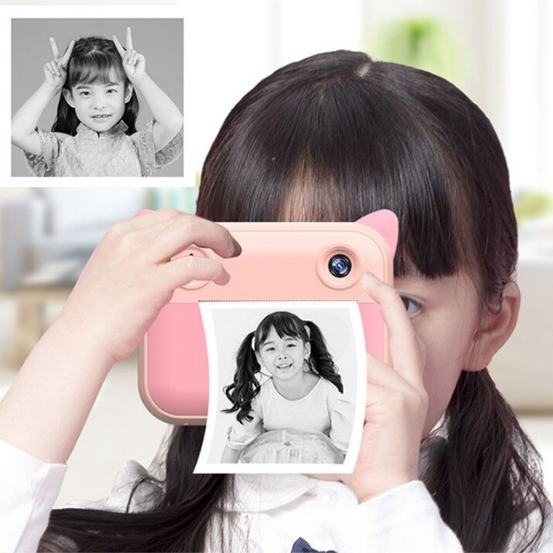 1080P enfant appareil photo à impression instantanée enfants