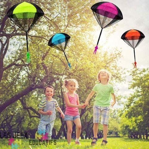 Jouets de parachute de 6 pièces pour les enfants, enchevêtrement jouets de  parachutistes en plein air gratuits Petits jouets pour enfants, parachute