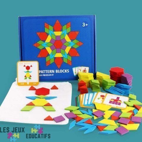 Puzzles créatifs en bois Montessori Puzzle d'art détachable pour 2 ans et  plus 