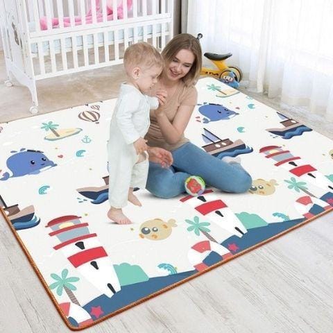 Tapis d'éveil,Tapis de jeu éducatif pour enfants de 0, 6 ou 12 mois, tapis  rampant pour activités de Surface, - Type XTMM001-1